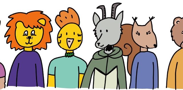 narisani stripovski junaki, ki nastopajo v gradivih